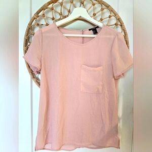 Forever 21 light pink blouse